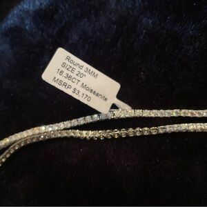 Elegant Silver Moissanite Necklace